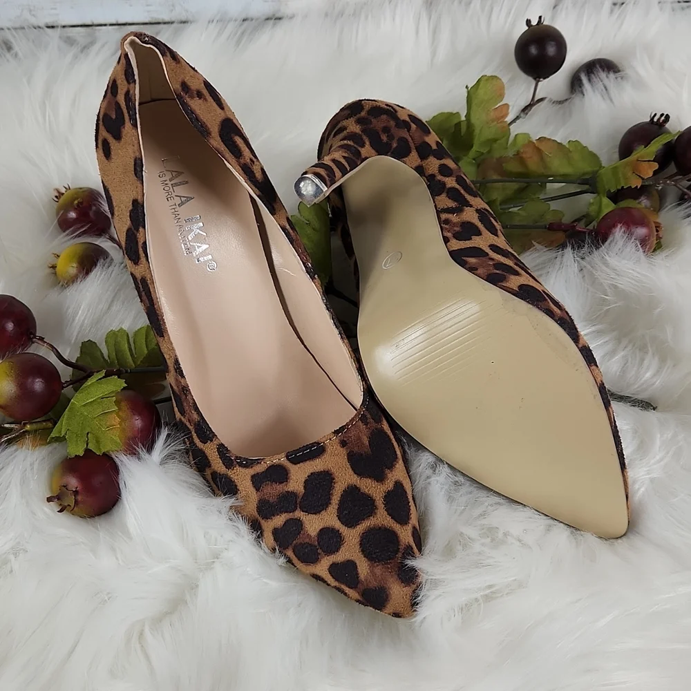 LALA IKAI, Brown Leopard heels, Size 37 - Picture 4 of 9